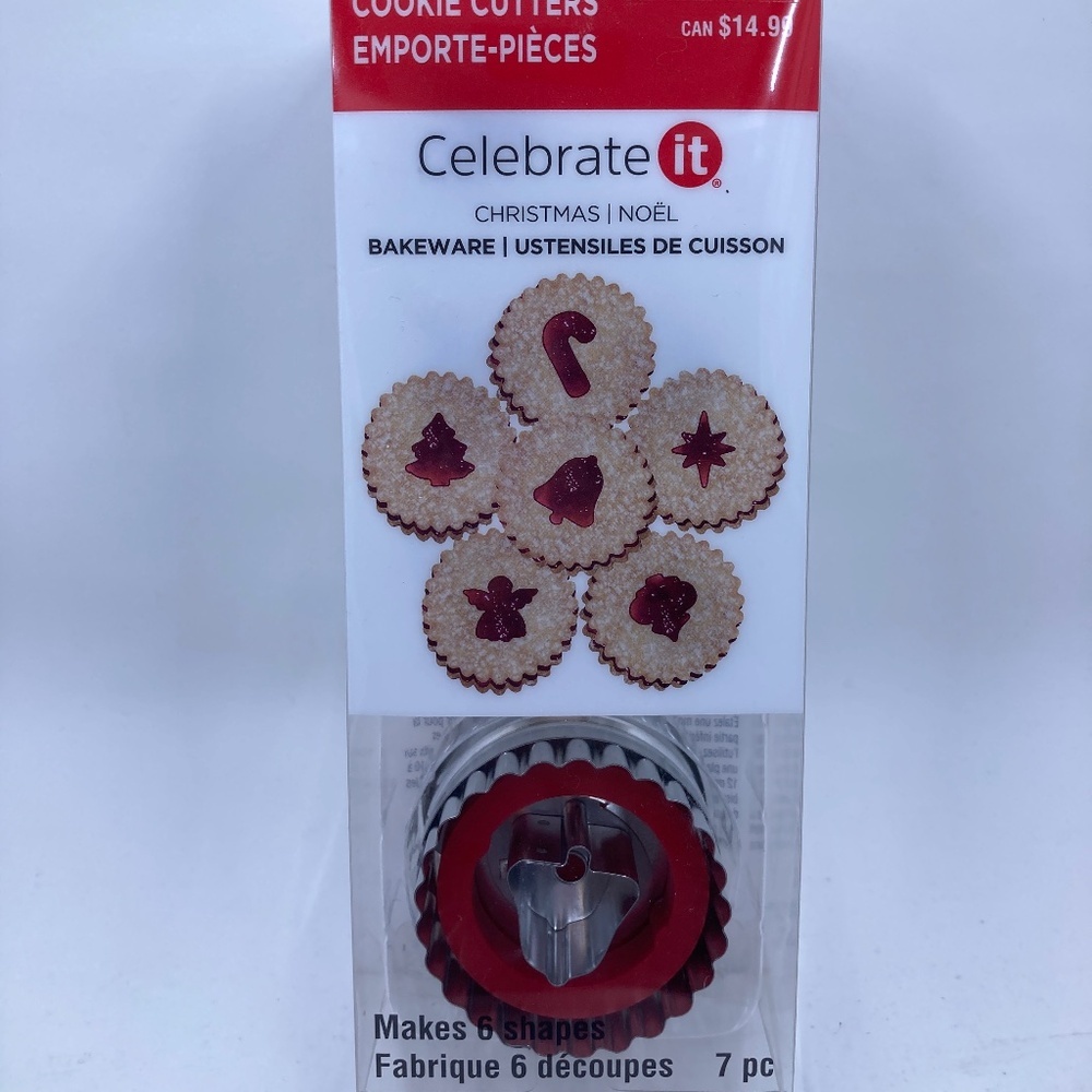 Celebrate it Manual Press Cookie Cutter Set SEALED NIB Christmas Spritz